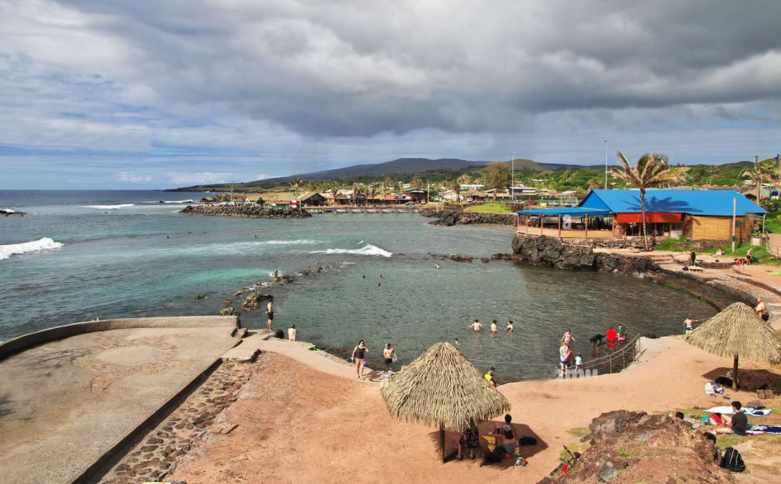 Playa Pea en Rapa Nui