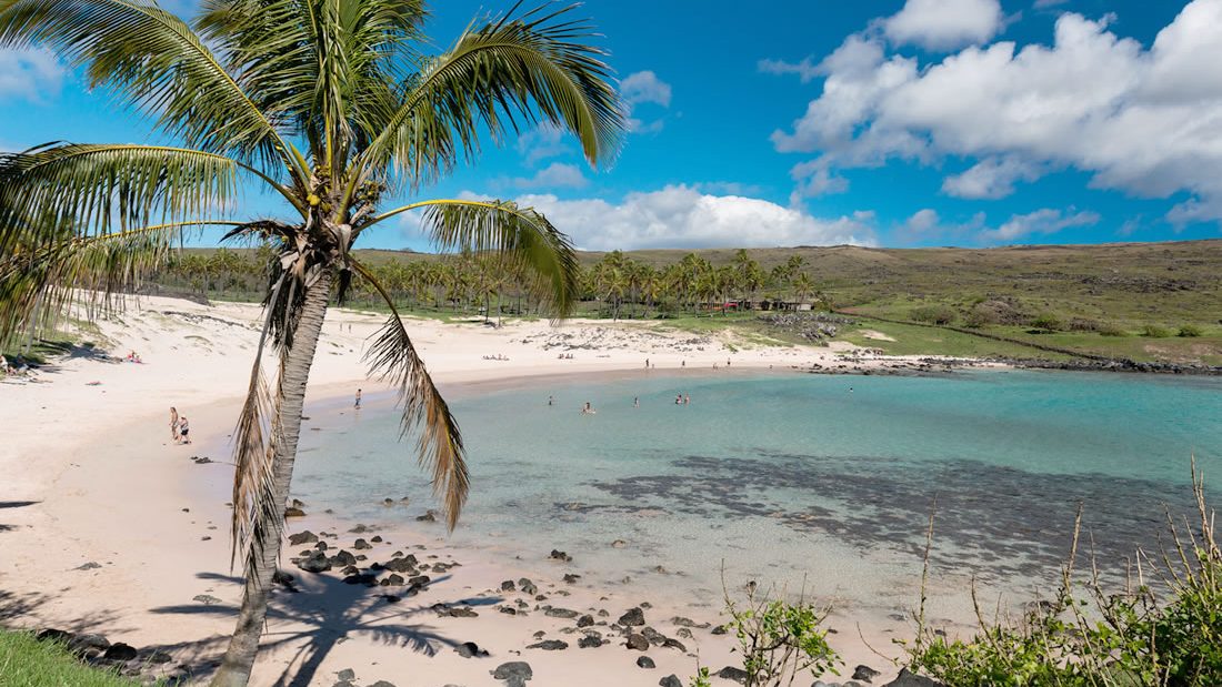 Playa Anakena, Isla de Pascua